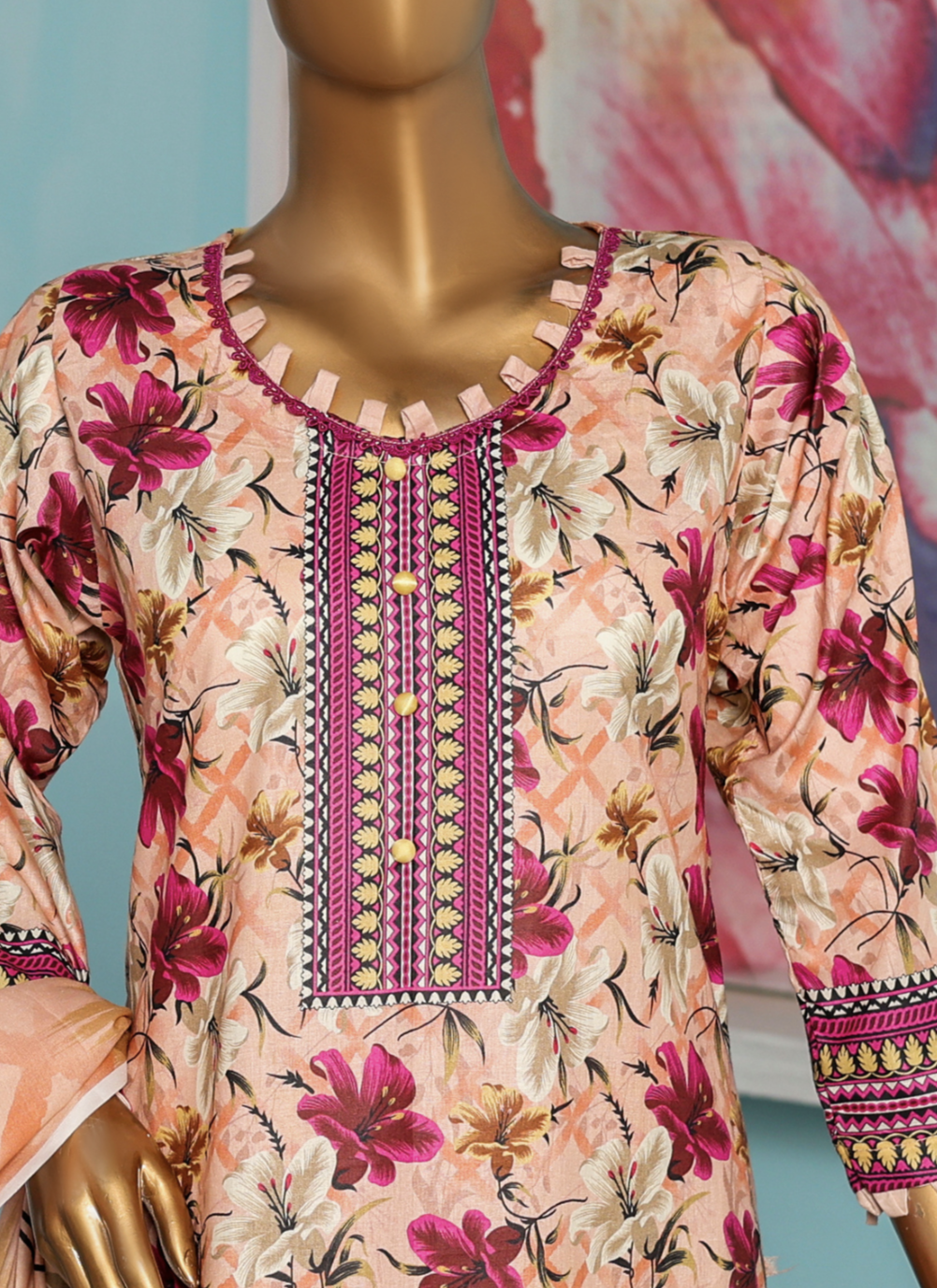 3 Piece - Bareeza Digital Cotton By Al Tawakkal Fabrics