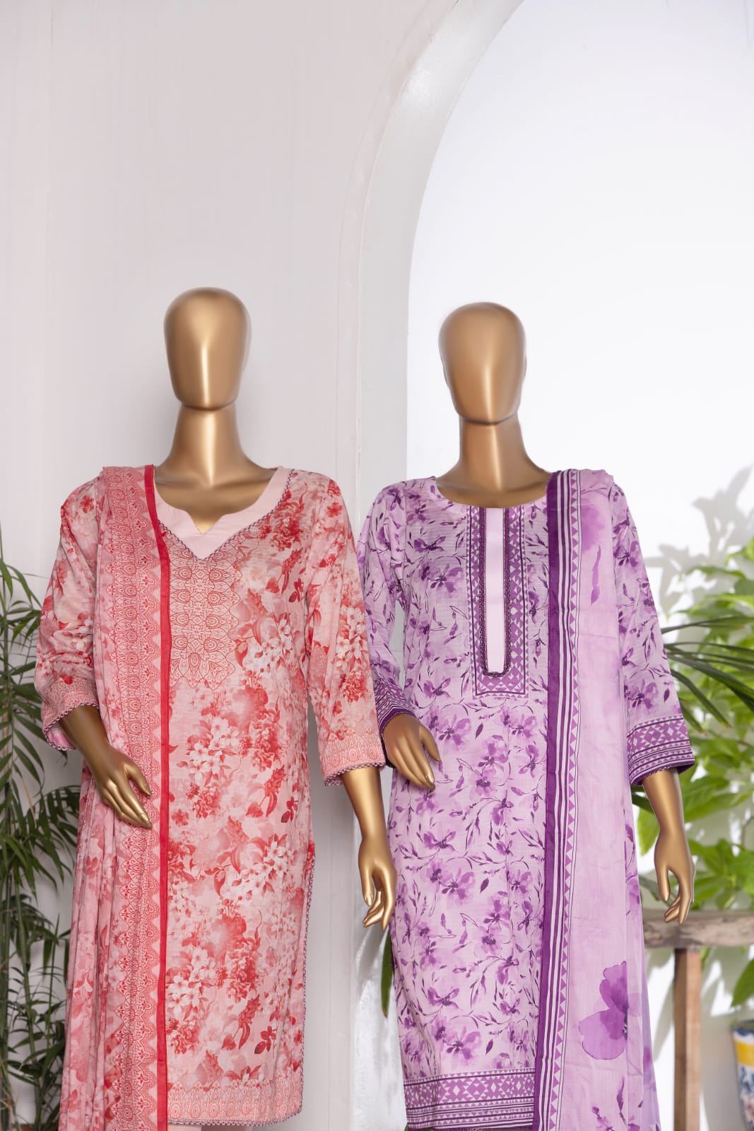 3 Piece - Khadija Lawn Bana Dora By Al Tawakkal Fabrics