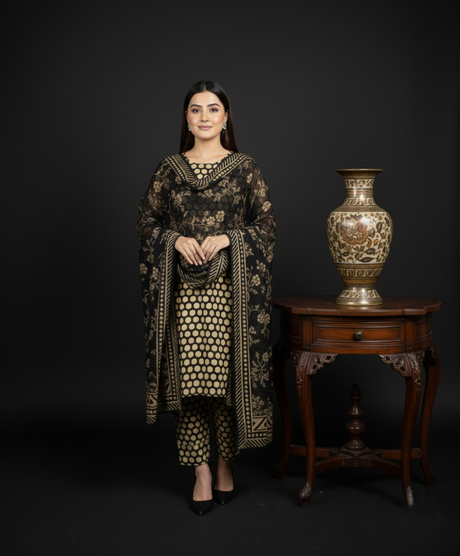 3 Piece - Bareeza Digital Chiffon By Al Tawakkal Fabrics