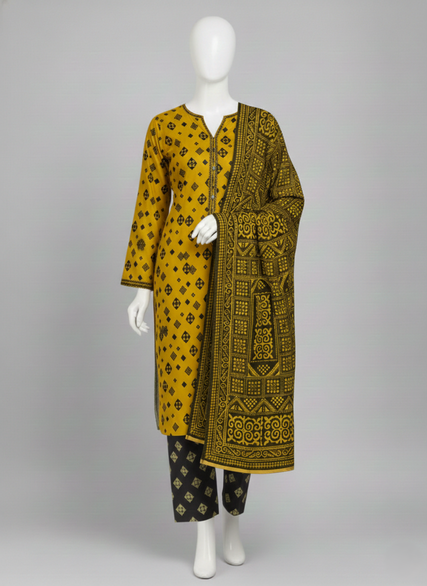 3 Piece - Bareeza Digital Lawn By Al Tawakkal Fabrics