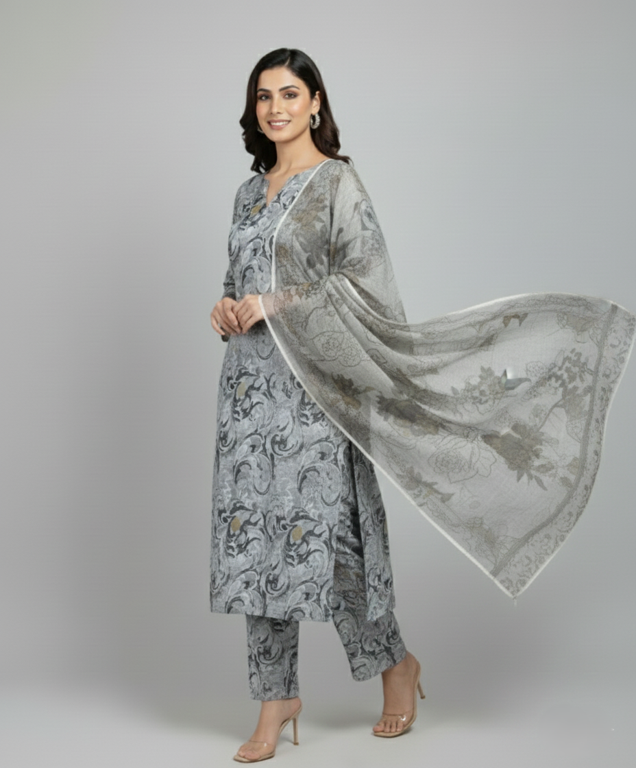 3 Piece - Bareeza Digital Chiffon By Al Tawakkal Fabrics