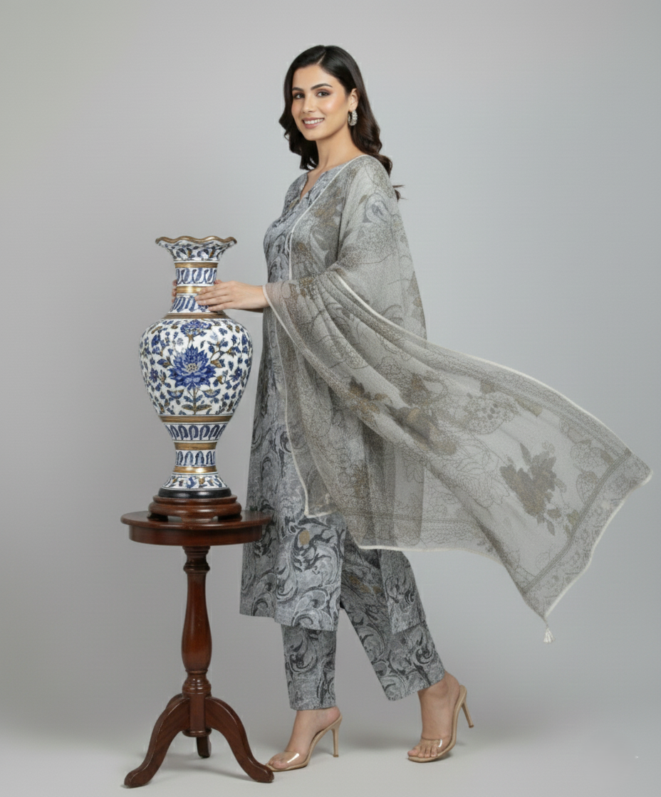 3 Piece - Bareeza Digital Chiffon By Al Tawakkal Fabrics