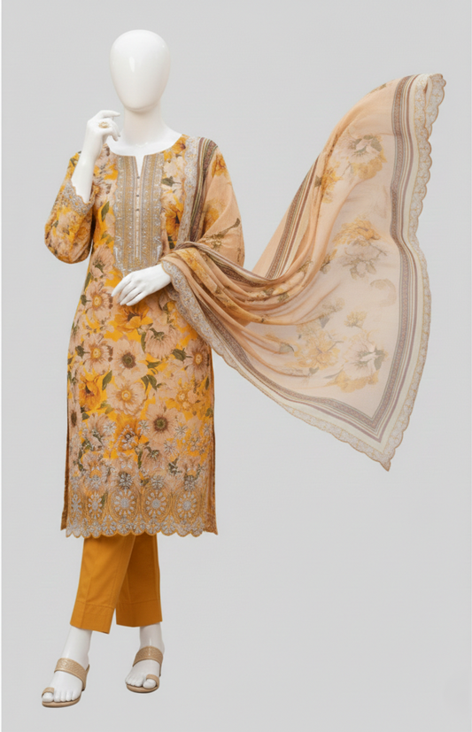 Bareeza Designer Embroidery By Al Tawakkal Fabrics