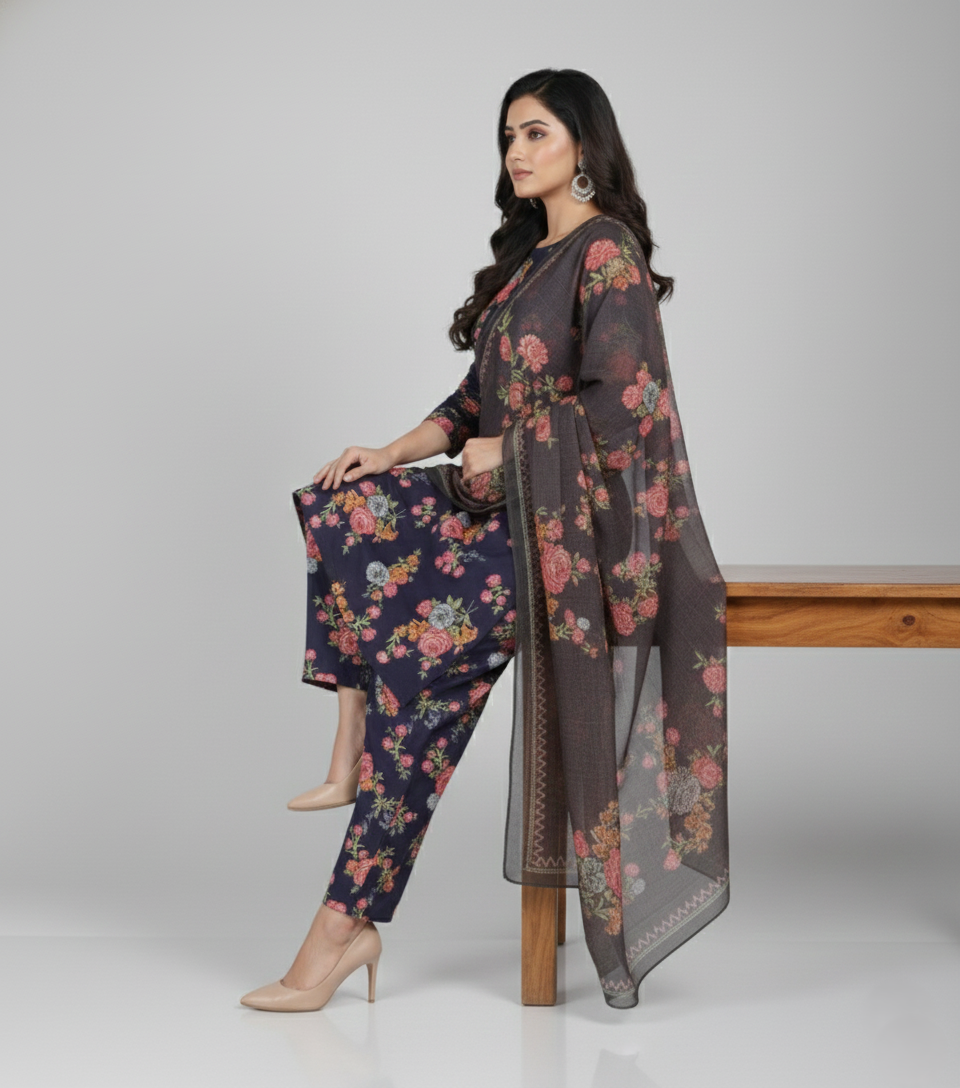 3 Piece - Bareeza Digital Chiffon By Al Tawakkal Fabrics