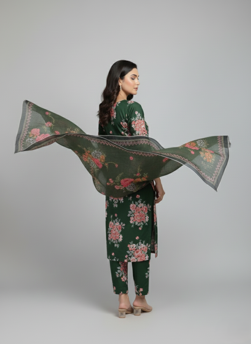 3 Piece - Bareeza Digital Chiffon By Al Tawakkal Fabrics