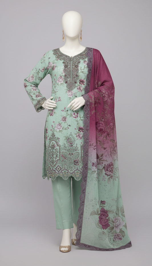 Bareeza Designer Embroidery By Al Tawakkal Fabrics