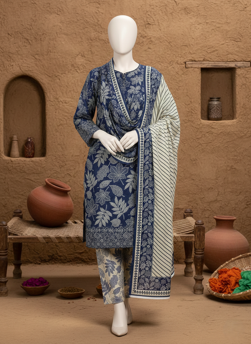 3 Piece - Bareeza Digital Lawn By Al Tawakkal Fabrics
