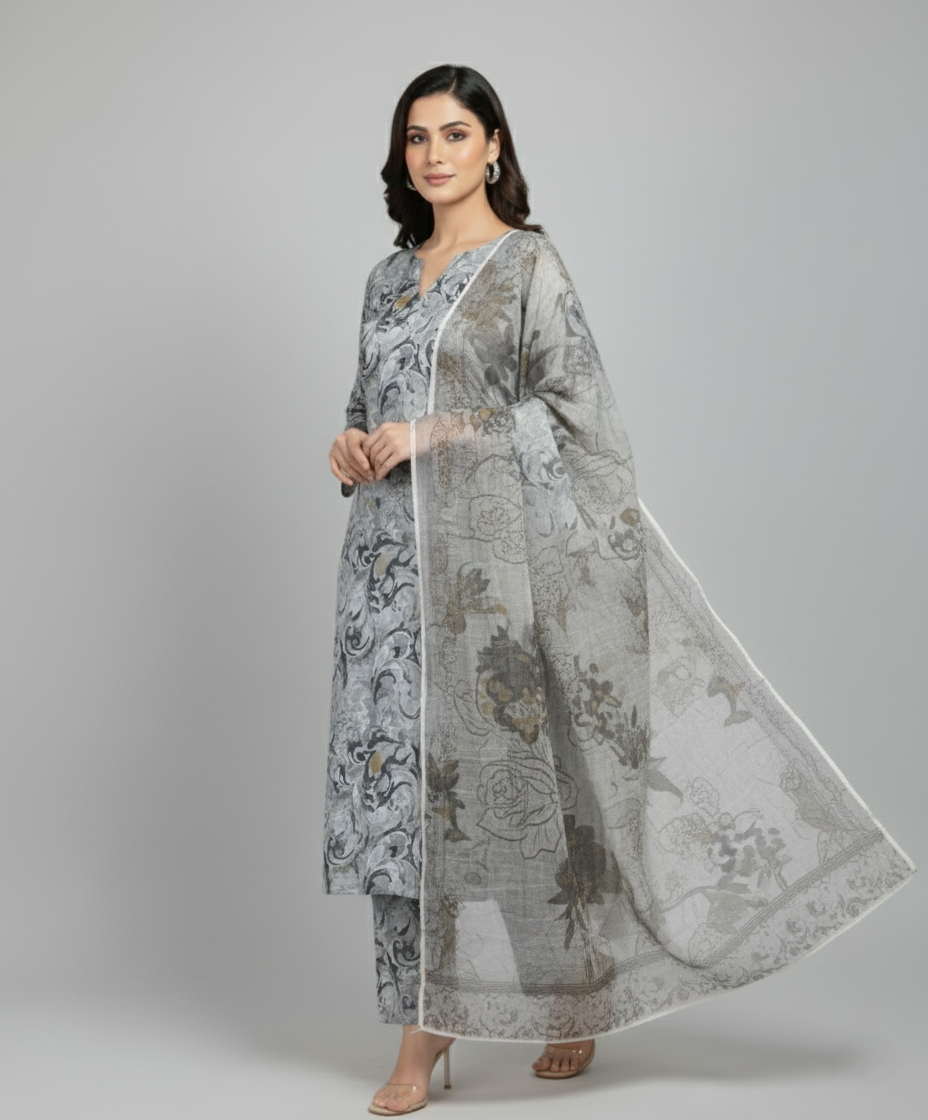3 Piece - Bareeza Digital Chiffon By Al Tawakkal Fabrics