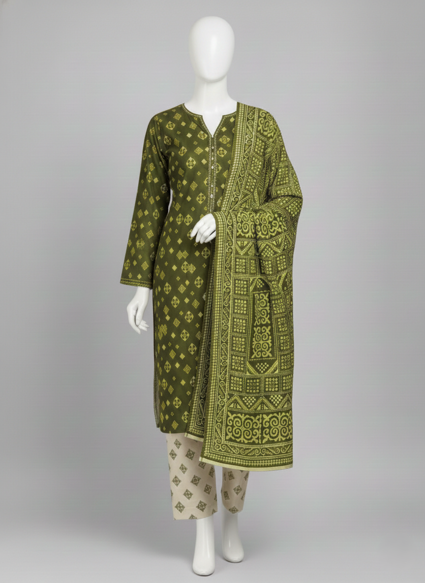 3 Piece - Bareeza Digital Lawn By Al Tawakkal Fabrics