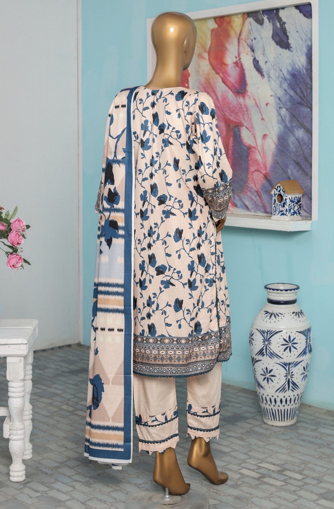 3 Piece - Bareeza Digital Cotton By Al Tawakkal Fabrics