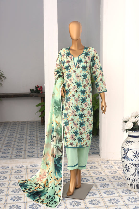 3 Piece - Bareeza Digital Cotton By Al Tawakkal Fabrics