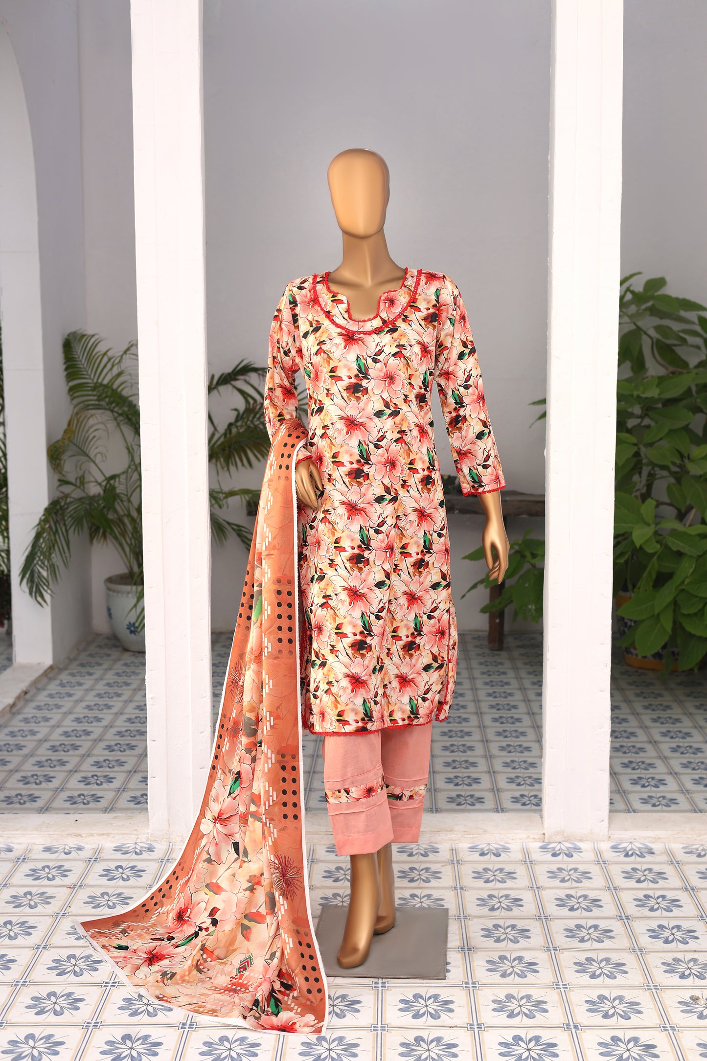 3 Piece - Bareeza Digital Cotton By Al Tawakkal Fabrics