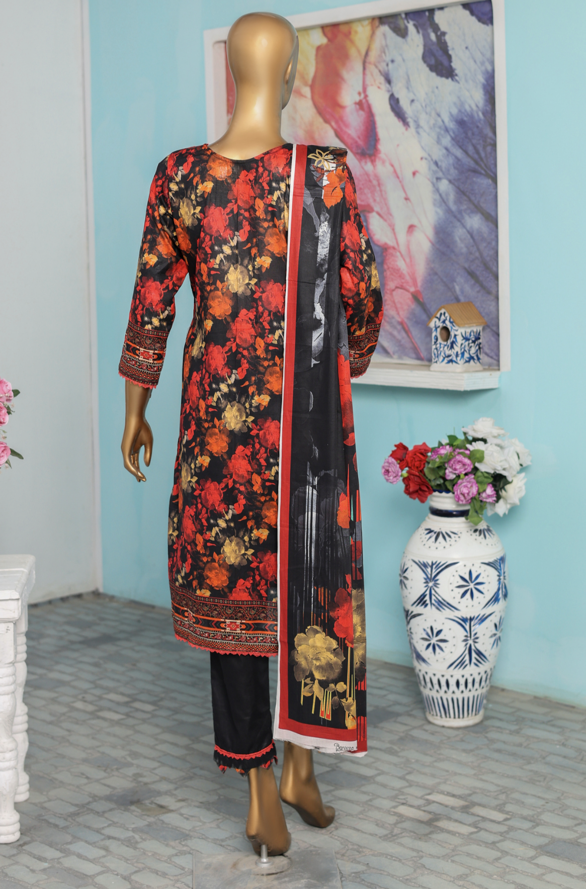 3 Piece - Bareeza Digital Cotton By Al Tawakkal Fabrics