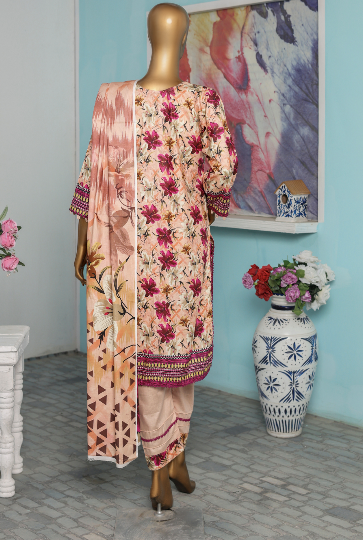 3 Piece - Bareeza Digital Cotton By Al Tawakkal Fabrics