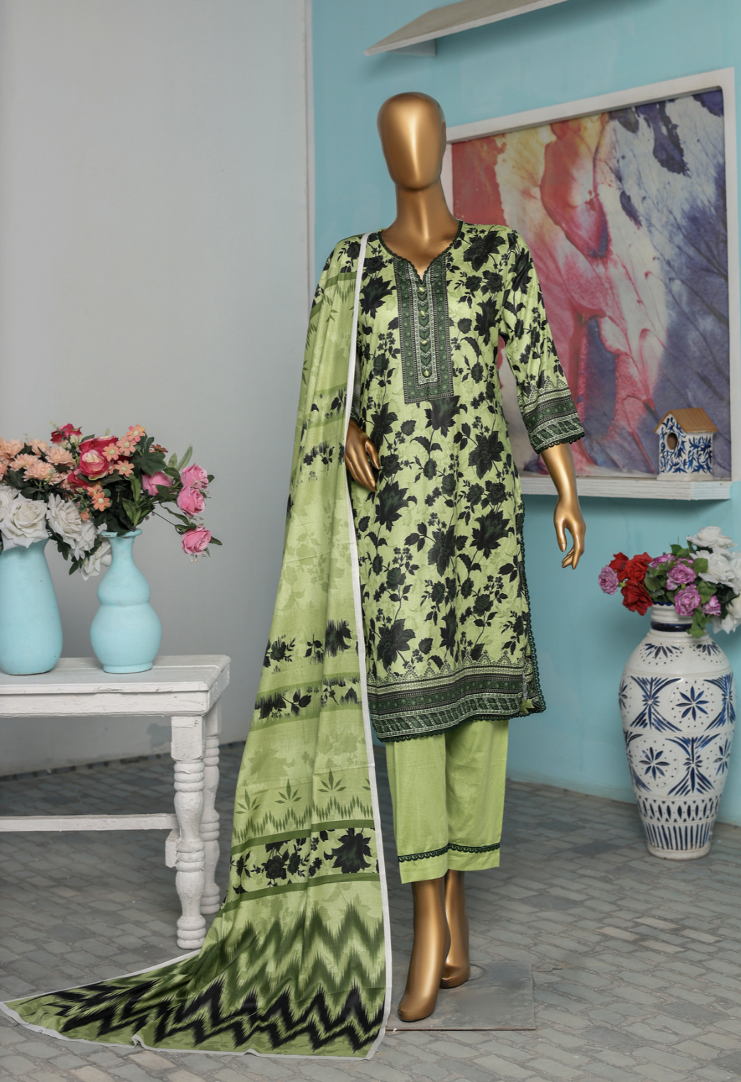 3 Piece - Bareeza Digital Cotton By Al Tawakkal Fabrics