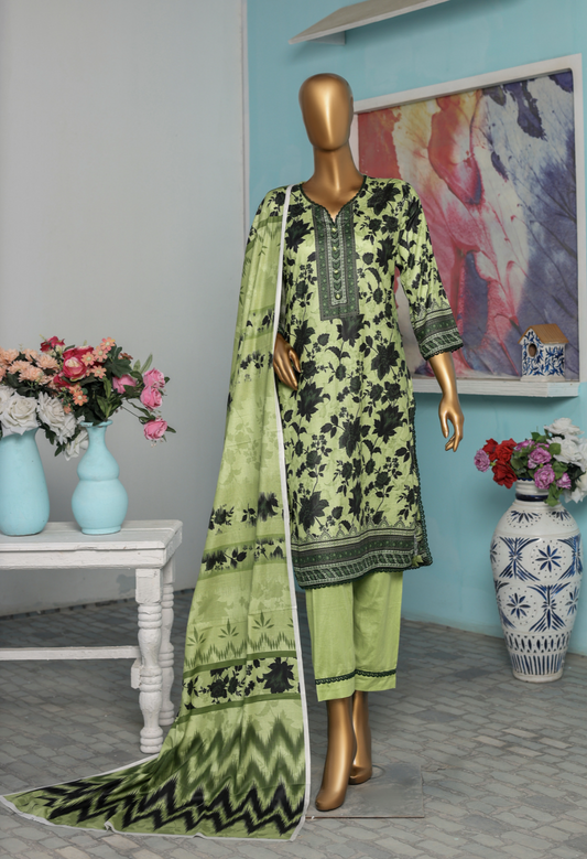 3 Piece - Bareeza Digital Cotton By Al Tawakkal Fabrics