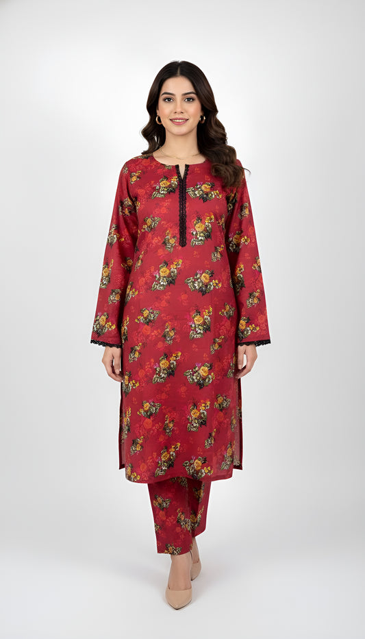 KHADIJA DIGITAL 2 PIECE STITCHED BY AL TAWAKKAL