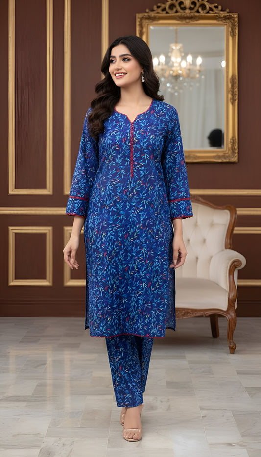 KHADIJA DIGITAL 2 PIECE STITCHED BY AL TAWAKKAL