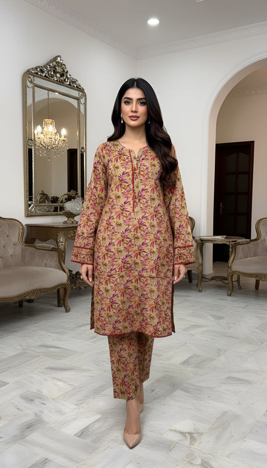 KHADIJA DIGITAL 2 PIECE STITCHED BY AL TAWAKKAL