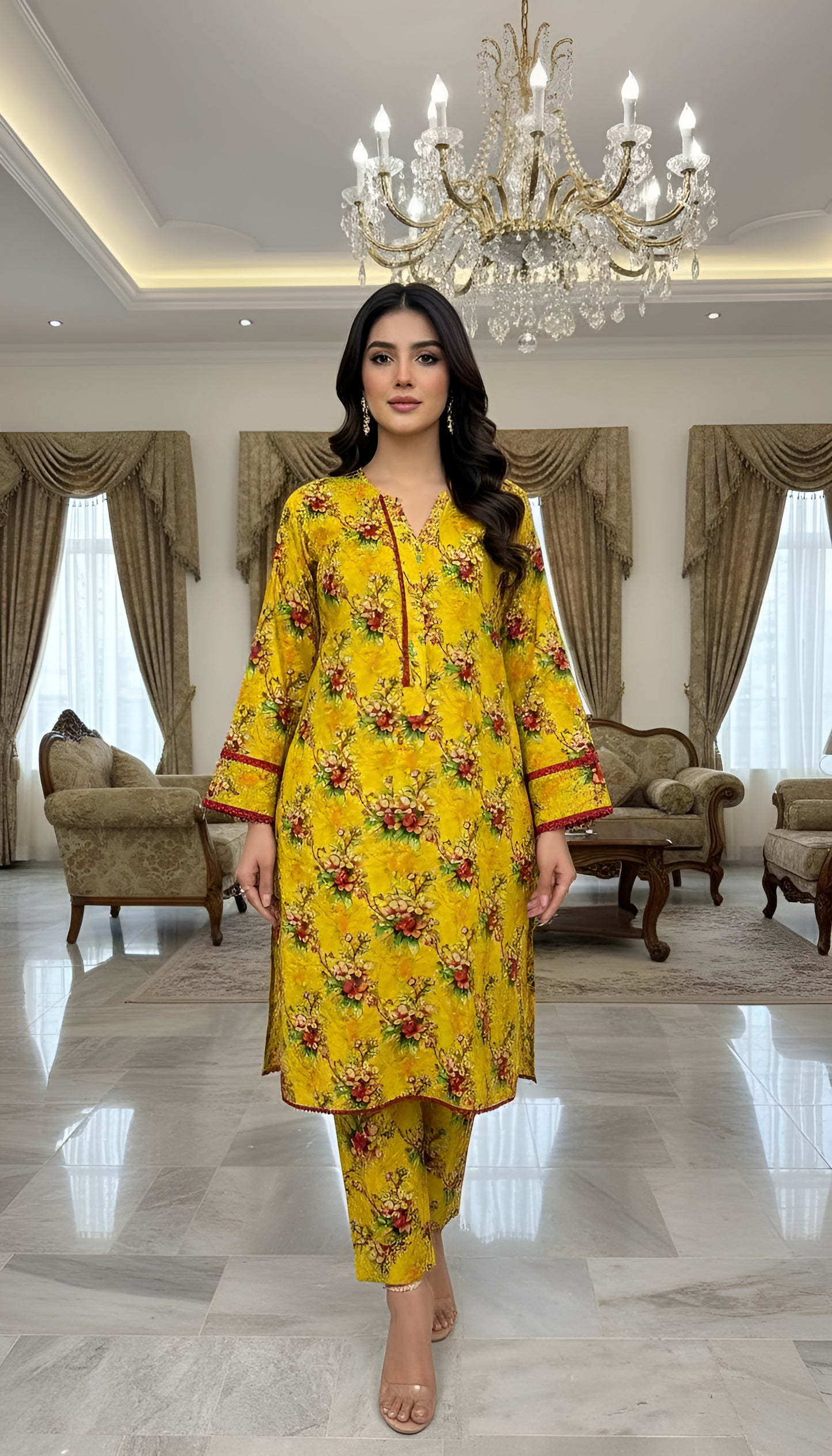 KHADIJA DIGITAL 2 PIECE STITCHED BY AL TAWAKKAL