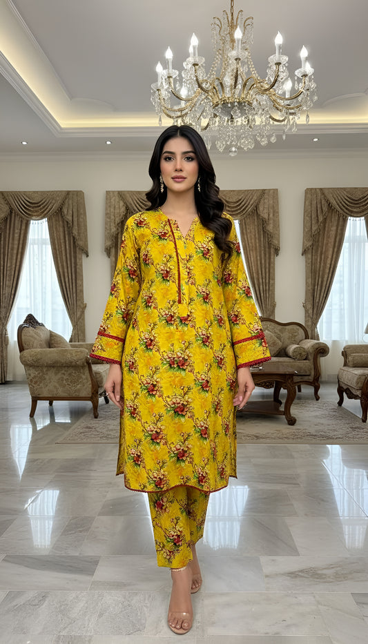 KHADIJA DIGITAL 2 PIECE STITCHED BY AL TAWAKKAL