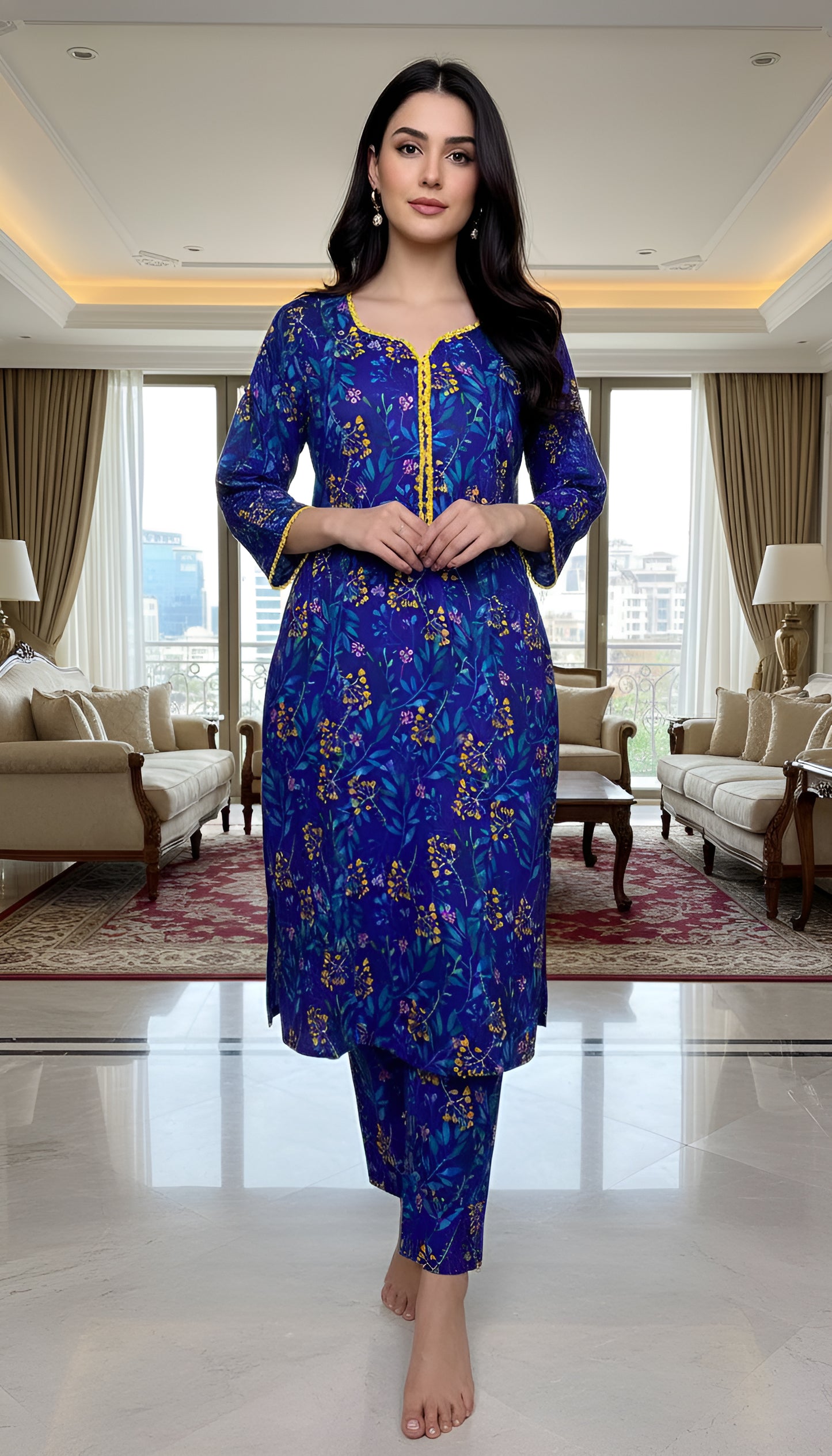 KHADIJA DIGITAL 2 PIECE STITCHED BY AL TAWAKKAL