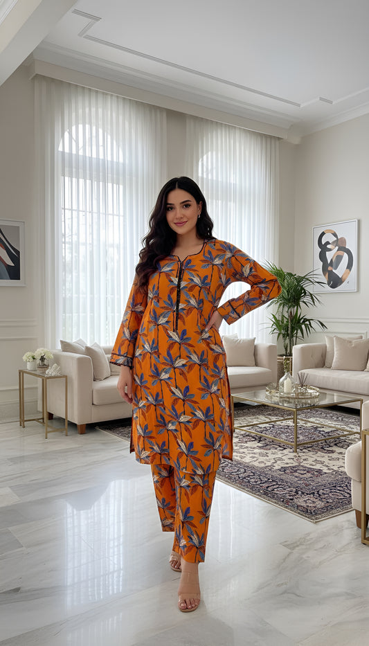 KHADIJA DIGITAL 2 PIECE STITCHED BY AL TAWAKKAL