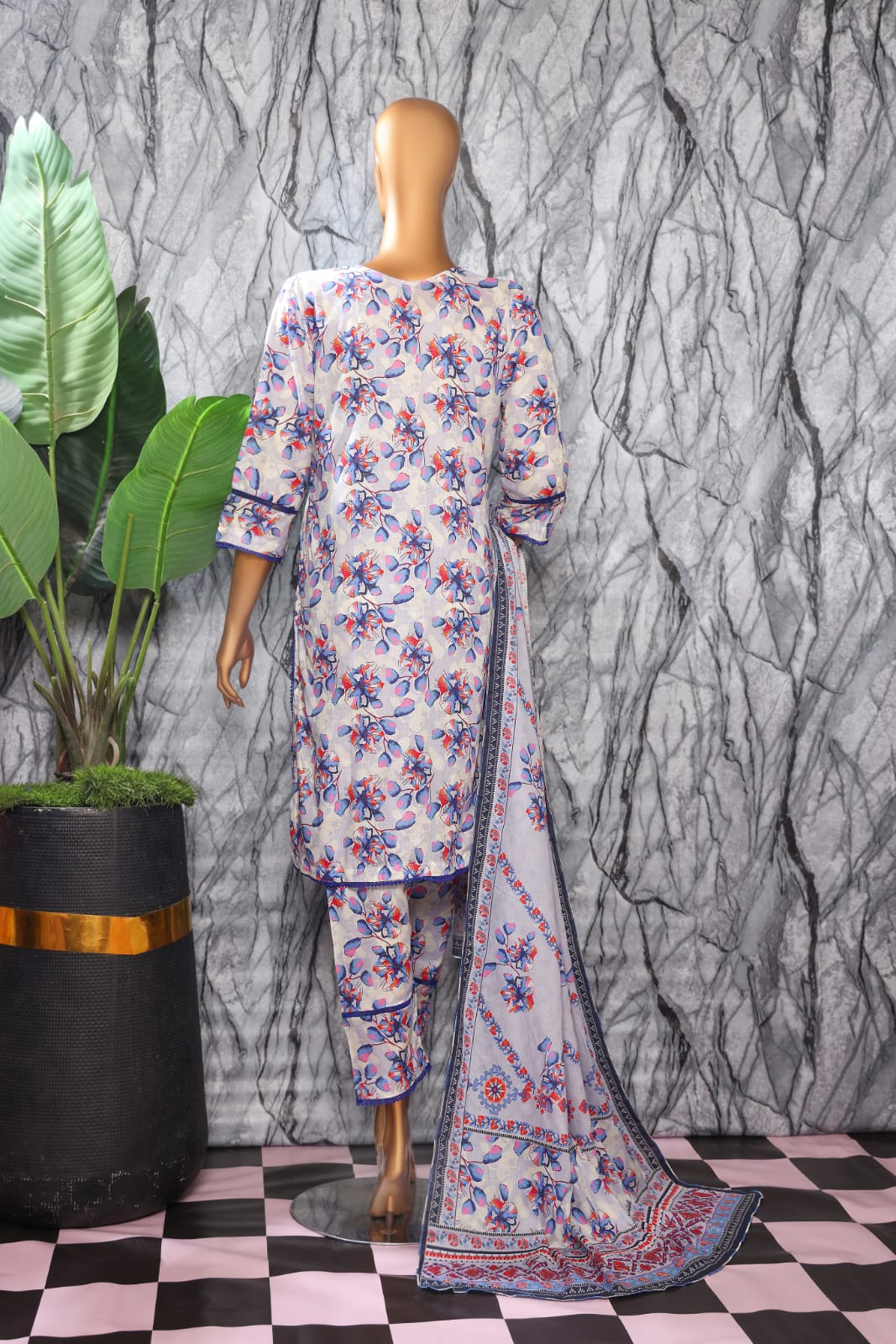 3 Piece - Bareeza Digital Cotton By Al Tawakkal Fabrics