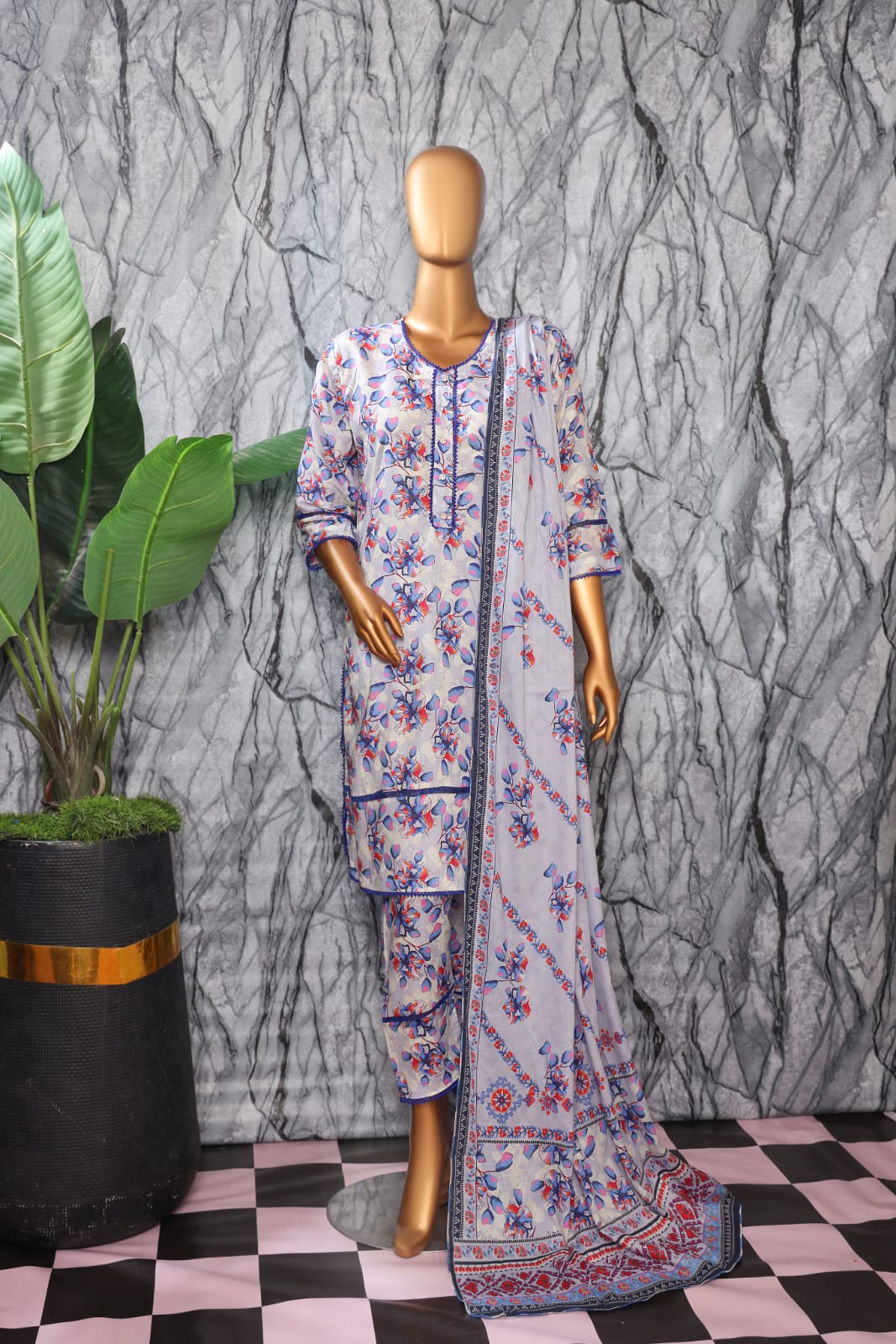 3 Piece - Bareeza Digital Cotton By Al Tawakkal Fabrics