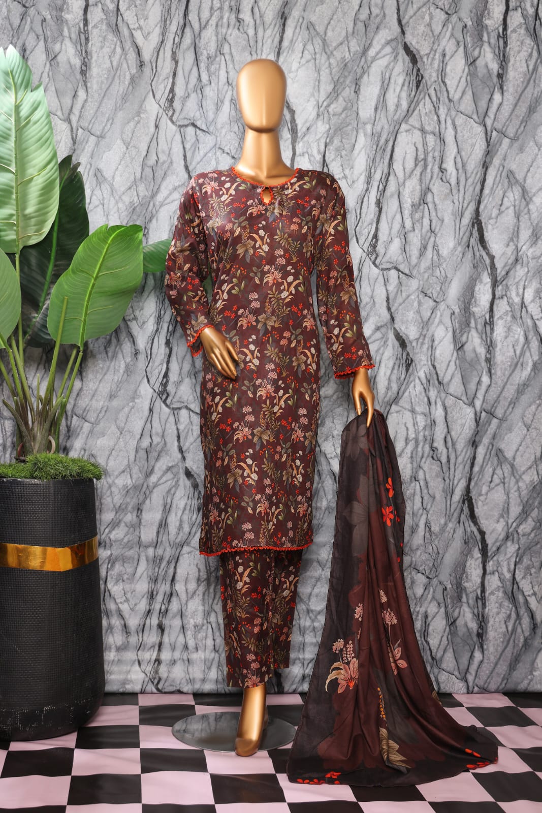 3 Piece - Bareeza Digital Cotton By Al Tawakkal Fabrics