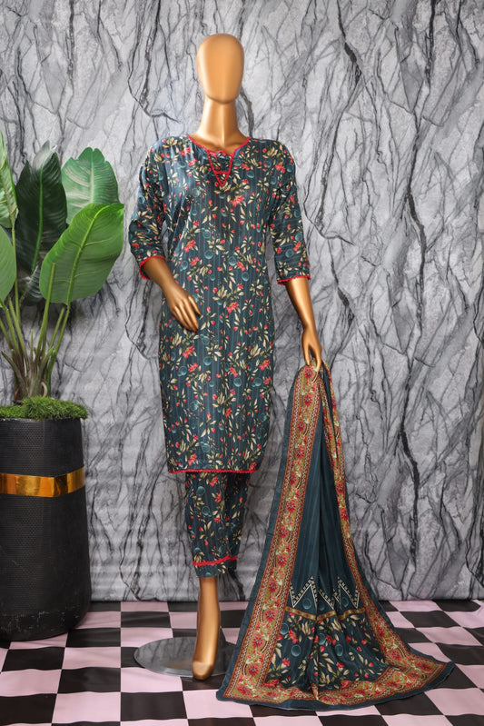 3 Piece - Bareeza Digital Cotton By Al Tawakkal Fabrics