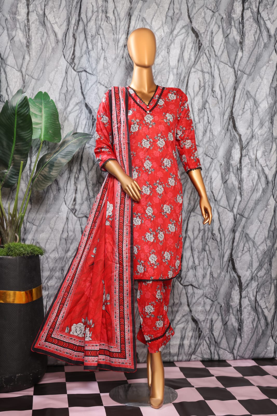 3 Piece - Bareeza Digital Cotton By Al Tawakkal Fabrics