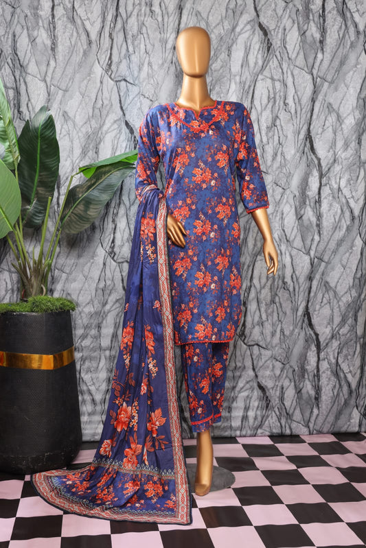 3 Piece - Bareeza Digital Cotton By Al Tawakkal Fabrics