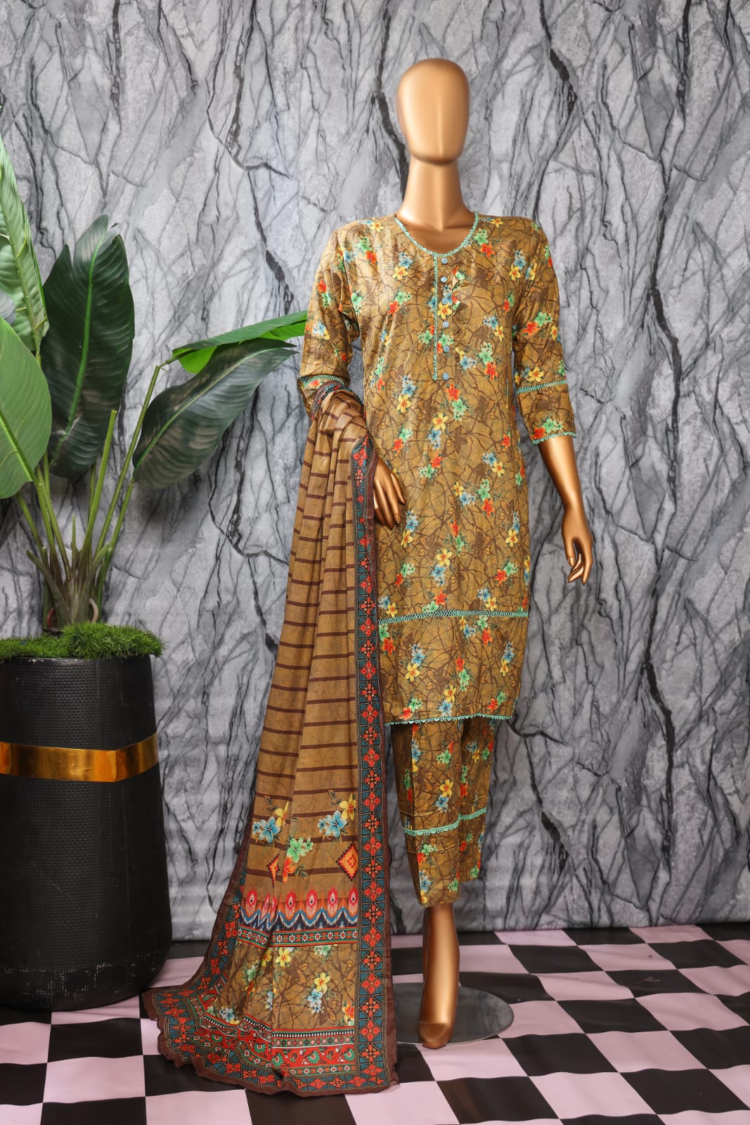 3 Piece - Bareeza Digital Cotton By Al Tawakkal Fabrics