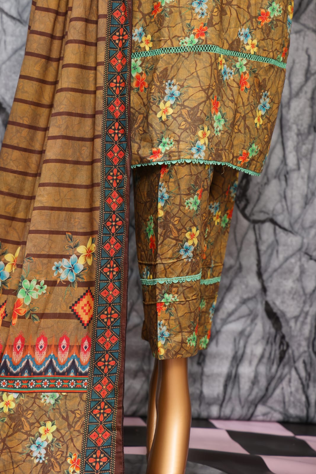 3 Piece - Bareeza Digital Cotton By Al Tawakkal Fabrics