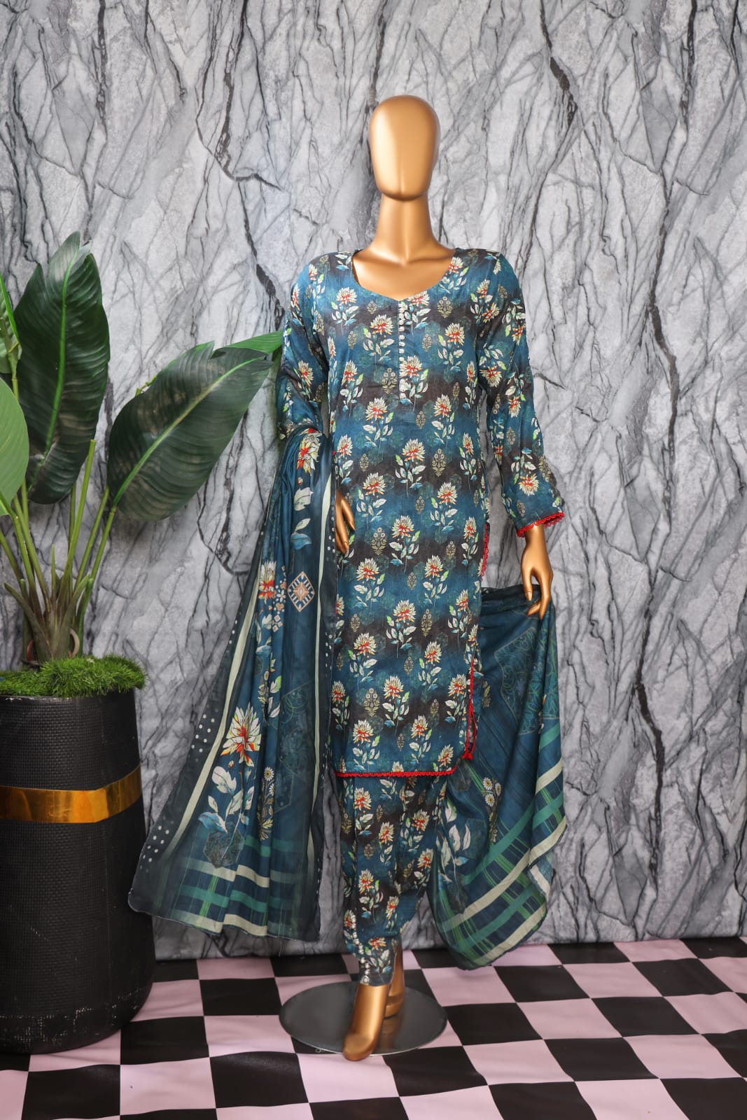 3 Piece - Bareeza Digital Cotton By Al Tawakkal Fabrics