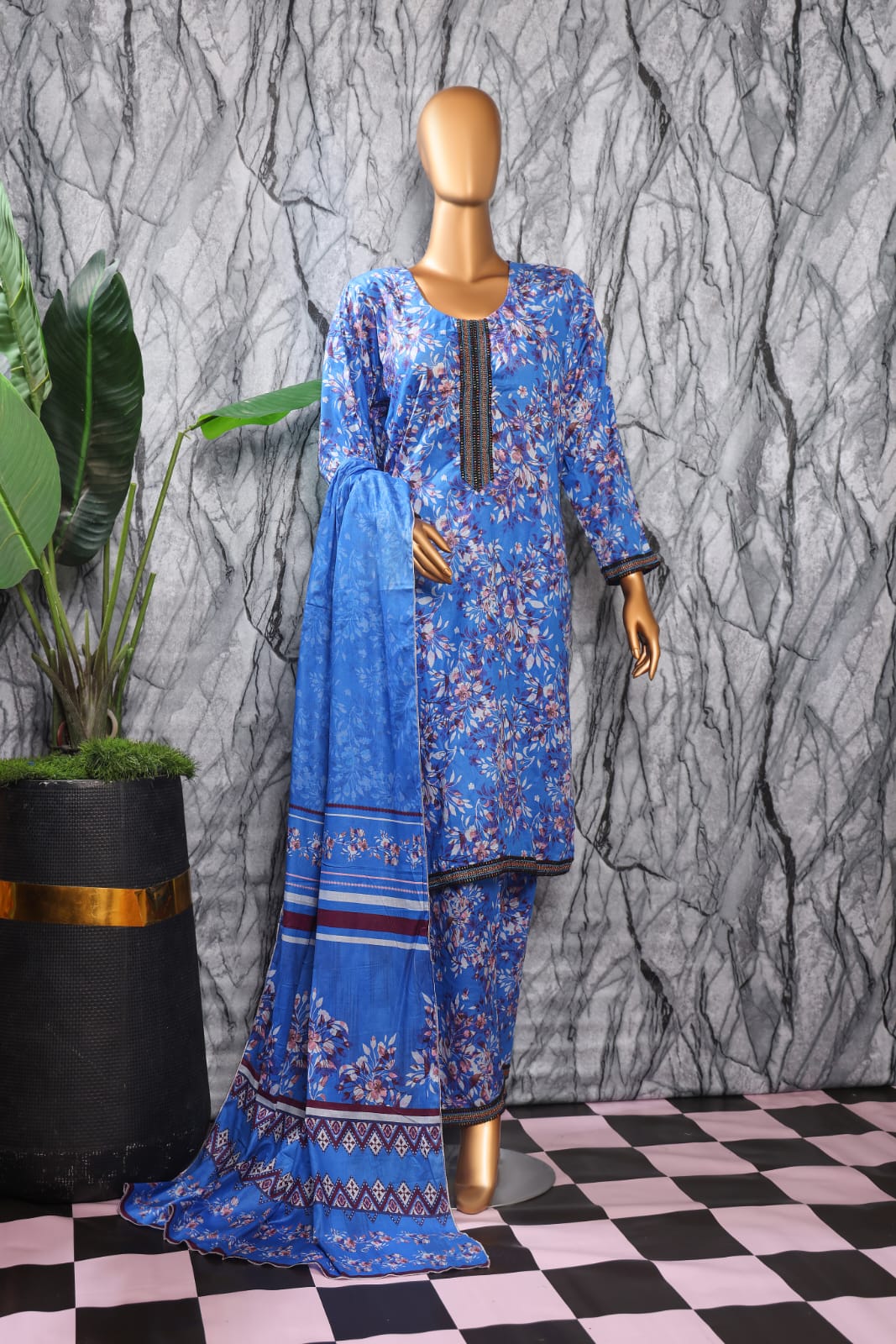 3 Piece - Bareeza Digital Cotton By Al Tawakkal Fabrics