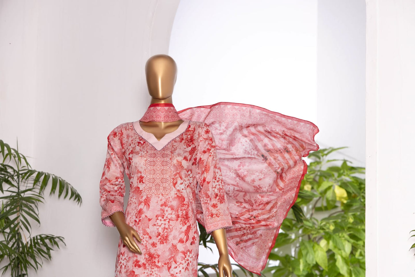 3 Piece - Khadija Lawn Bana Dora By Al Tawakkal Fabrics