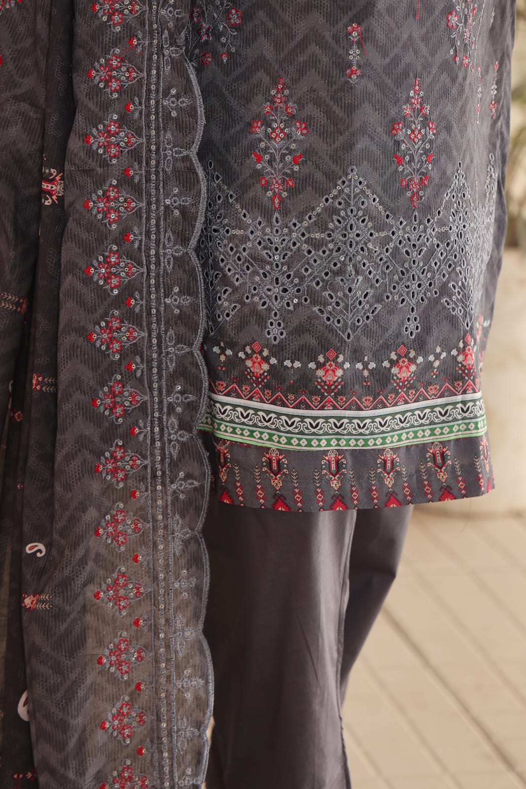 Satrangi Cutwork Embroidery By Al Tawakkal Fabrics