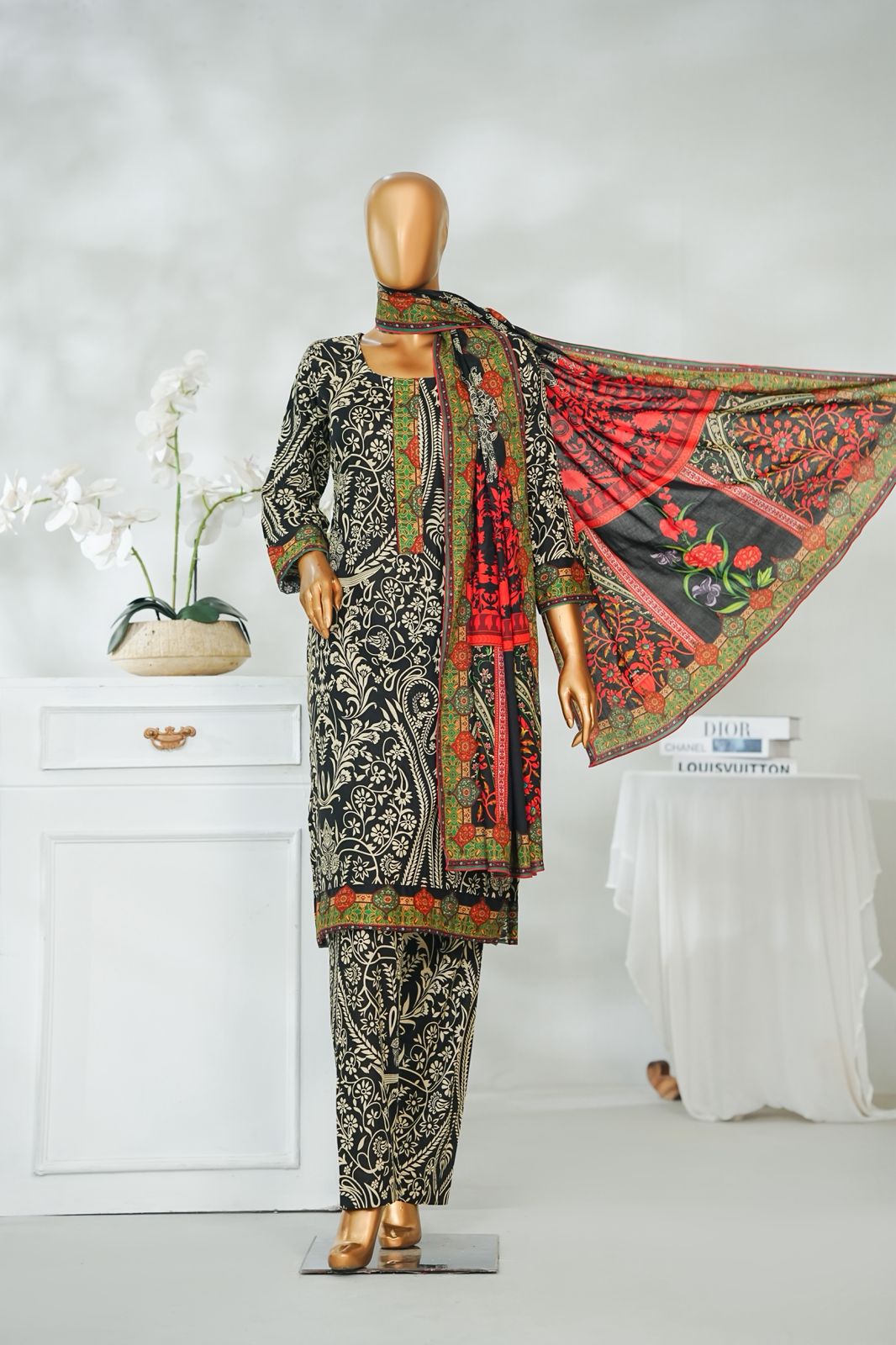 3 Piece - Satrangi Digital Lawn By Al Tawakkal Fabrics