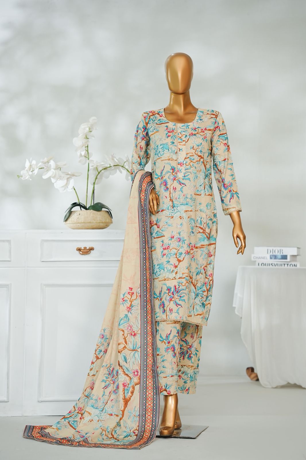 3 Piece - Satrangi Digital Lawn By Al Tawakkal Fabrics