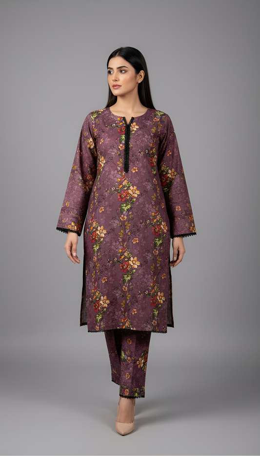 KHADIJA DIGITAL 2 PIECE STITCHED BY AL TAWAKKAL