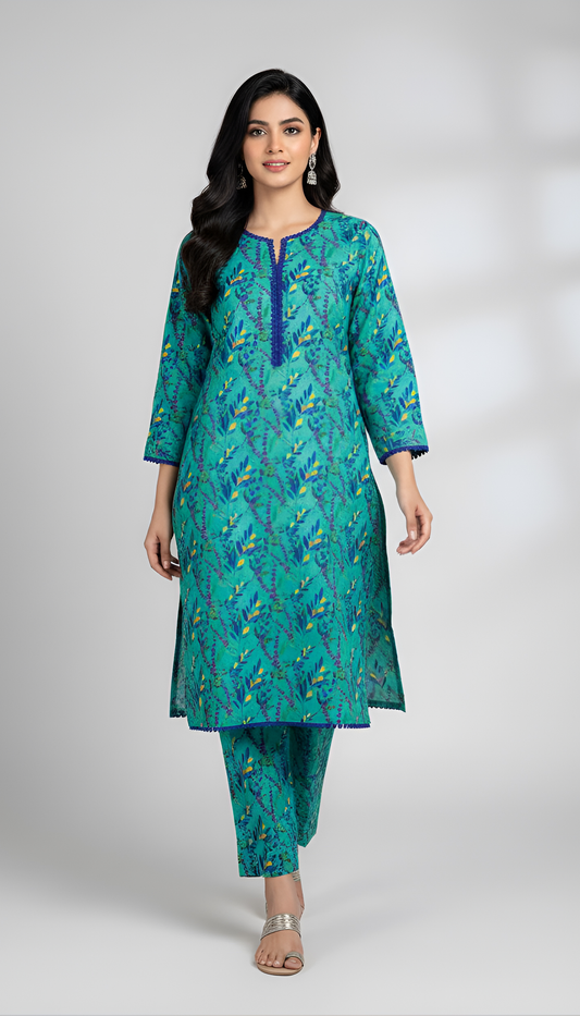 KHADIJA DIGITAL 2 PIECE STITCHED BY AL TAWAKKAL